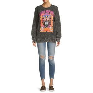 No Boundaries SOLD OUT FP Inspired Graphic Sweatshirt Sz L Gently Loved